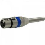 Plug XLR Canon Fêmea com Mola JCCN0016 Azul STORM