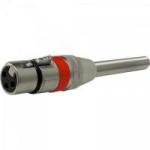 Plug XLR Canon Fêmea com Mola JCCN0015 Vermelho STORM