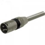 Plug XLR Canon Macho com Mola PGCN0014 Preto STORM
