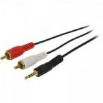 Cabo P2 Estéreo x 2 RCA Macho 1,8m CBRC0009 Preto STORM