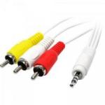 Cabo P2 4C x 3 RCA Macho 1,8m CBRC0017 Branco STORM Cabo P2 4C x 3 RCA Macho 1,8m CBRC0017 Branco STORM