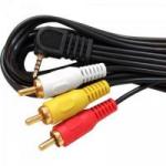 Cabo P1 4C 90° x 3 RCA Macho 1,5m CBRC0014 Preto STORM Cabo P1 4C 90° x 3 RCA Macho 1,5m CBRC0014 Preto STORM