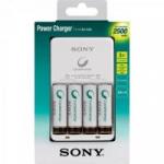 Carregador de Pilhas 2500mAh com 4 Pilhas AA Bivolt BCG-34HHGN Branco SONY