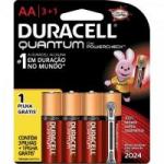 Pilha AA Leve 4 Pague 3 com Powercheck QUANTUM Blister DURACELL Pilha AA Leve 4 Pague 3 com Powercheck QUANTUM Blister DURACELL