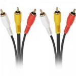 Cabo 3 RCA Macho x 3 RCA Macho com Coaxial 1,8m CBRC0020 Preto STORM Cabo 3 RCA Macho x 3 RCA Macho com Coaxial 1,8m CBRC0020 Preto STORM