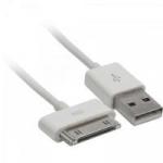 Cabo Para iPhone, iPod e iPad USB 2.0 A Macho x Dock 30 Pinos 1m CBCL0001 Branco STORM