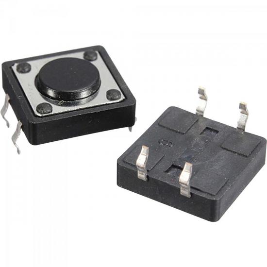 Chave Tactil Switch 4,3mm 180º CHVS0019 Preta STORM Chave Tactil Switch 4,3mm 180º CHVS0019 Preta STORM