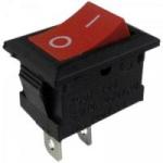Chave Gangorra Retangular 6A/250VAC 2 Terminais ON/OFF CHVS0010 Preta/Vermelha STORM