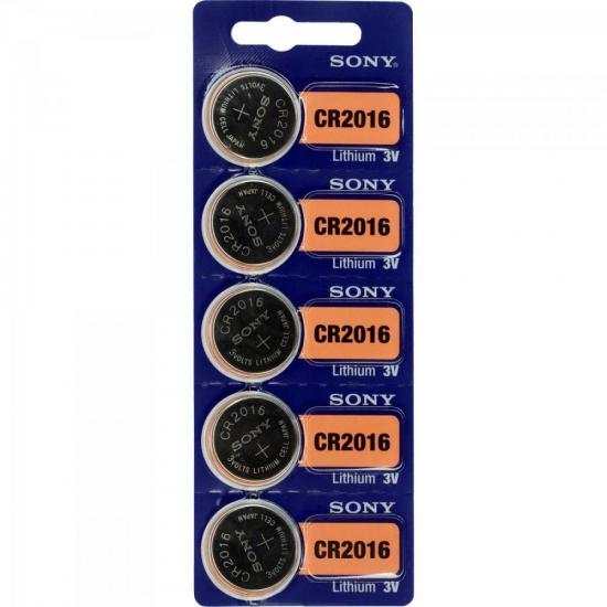 Pilha Botão 3V Lítio CR2016 SONY Pilha Botão 3V Lítio CR2016 SONY