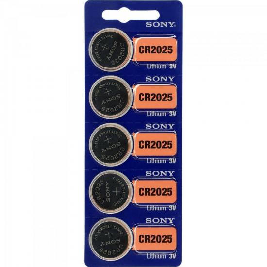 Pilha Botão 3V Lítio CR2025 SONY Pilha Botão 3V Lítio CR2025 SONY