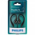 Fone de Ouvido Esportivo Gancho de Orelha SHS3300BK/10 Preto PHILIPS Fone de Ouvido Esportivo Gancho de Orelha SHS3300BK/10 Preto PHILIPS