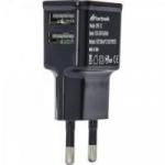 Fonte de Energia USB 2 Portas 2,1A UPK-121 Preto FORTREK Fonte de Energia USB 2 Portas 2,1A UPK-121 Preto FORTREK