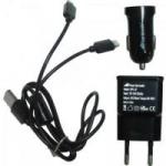 Kit Carregadores de Energia USB 12V/Bivolt MPK-101 Preto FORTREK Kit Carregadores de Energia USB 12V/Bivolt MPK-101 Preto FORTREK