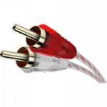 Cabo de Som Automotivo 2 RCA 5m BRONZE Cristal STETSOM