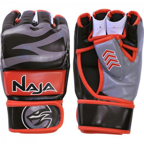 Luva de MMA NEW EXTREME Preto/Vermelho NAJA Luva de MMA NEW EXTREME Preto/Vermelho NAJA