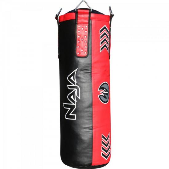 Saco de Pancada NEW EXTREME 90cm x 30cm Preto/Vermelho NAJA Saco de Pancada NEW EXTREME 90cm x 30cm Preto/Vermelho NAJA