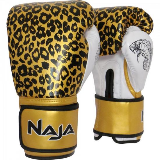 Luva de Boxe ANIMAL PRINT 16 OZ Onça Dourada NAJA Luva de Boxe ANIMAL PRINT 16 OZ Onça Dourada NAJA