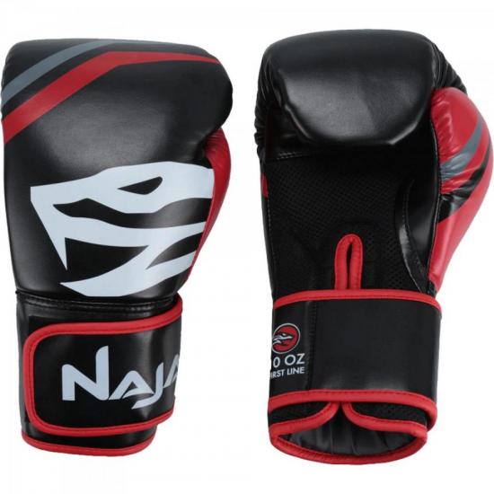 Luvas de Boxe Adulto FIRST 12-OZ Preto NAJA Luvas de Boxe Adulto FIRST 12-OZ Preto NAJA