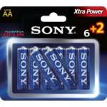 Pilha Alcalina AA STAMINA PLUS AM3-B6X2D SONY