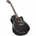 Violão Eletroacústico Folk Aço GE-30BK Preto HARMONICS Violão Eletroacústico Folk Aço GE-30BK Preto HARMONICS