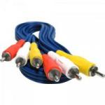 Cabo 3 RCA Macho x 3 RCA Macho 1,8m CBRC0018 Azul STORM Cabo 3 RCA Macho x 3 RCA Macho 1,8m CBRC0018 Azul STORM