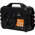 Caixa de Som Portátil 50W Bluetooth/MicroSD/USB/FM HS01 Preta HAYONIK Caixa de Som Portátil 50W Bluetooth/MicroSD/USB/FM HS01 Preta HAYONIK