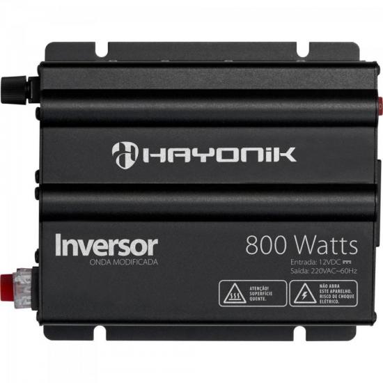 Inversor 800W 12VDC/220vV Onda Modificada Cinza Escuro HAYONIK Inversor 800W 12VDC/220vV Onda Modificada Cinza Escuro HAYONIK