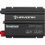 Inversor 2000w 12VDC/220v Onda Modificada Cinza Escuro HAYONIK