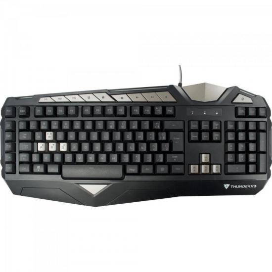 Teclado Gamer USB TK25 Preto THUNDERX3 Teclado Gamer USB TK25 Preto THUNDERX3