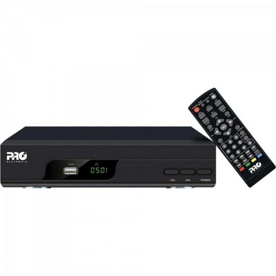 Conversor Digital Full HD PRODT-1200 Preto PROELETRONIC Conversor Digital Full HD PRODT-1200 Preto PROELETRONIC