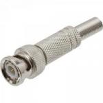 Conector BNC Zinco com Mola NÍQUEL Cromado MXT