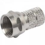 Conector F de Rosca RG6 Cromado MXT