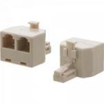 Adaptador RJ11 Para 2 RJ11 Branco MXT