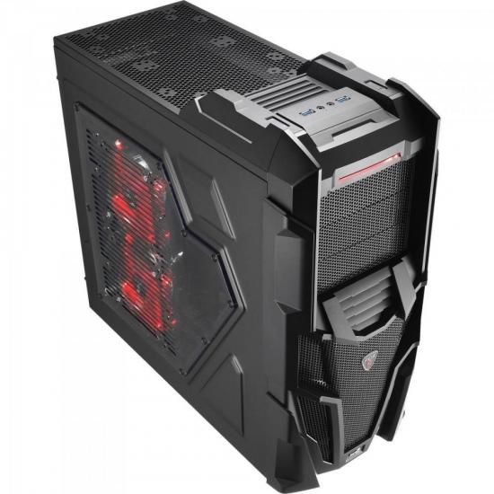 Gabinete Gamer Mid Tower MECHATRON WINDOW BLACK STEEL EDITION EN57028 Preto AEROCOOL Gabinete Gamer Mid Tower MECHATRON WINDOW BLACK STEEL EDITION EN57028 Preto AEROCOOL
