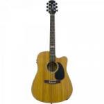 Violão Eletroacústico Dreadnought Folk Cutaway Aço GF-1D CEQ Zebra GIANNINI