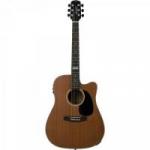 Violão Eletroacústico Dreadnought Folk Cutaway Aço GF-1D CEQ Walnut Satin GIANNINI