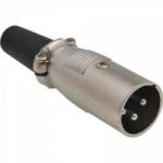 Conector Cannon Macho Com Prensa PGCN0007 Níquel STORM