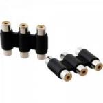 Emenda Jack Fêmea/Fêmea Tripla RCA EMRC0005 Preto STORM