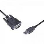 Cabo Adaptador Serial RS-232 x USB A Macho 0,8m CBUS0016 Preto STORM