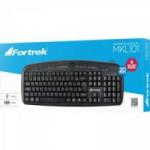 Teclado Multimídia USB MKL-101 Preto FORTREK Teclado Multimídia USB MKL-101 Preto FORTREK