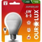 Lâmpada LED Bulbo 6W Bivolt 6500K SUPERLED Branca OUROLUX Lâmpada LED Bulbo 6W Bivolt 6500K SUPERLED Branca OUROLUX