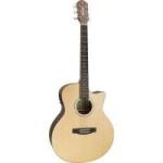 Violão Eletroacústico Grand Auditorium Cutaway Aço GSF-3 Natural Satin GIANNINI