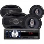 Kit Som Automotivo Radio MP3 + 2 Alto Falantes 6" + 2 Alto Falantes 6X9 AU955 Preto MULTILASER Kit Som Automotivo Radio MP3 + 2 Alto Falantes 6" + 2 Alto Falantes 6X9 AU955 Preto MULTILASER