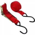 KIT 2 Fitas C/ Catraca Emborrachada 680kg 4,5m Vermelho MULTILASER