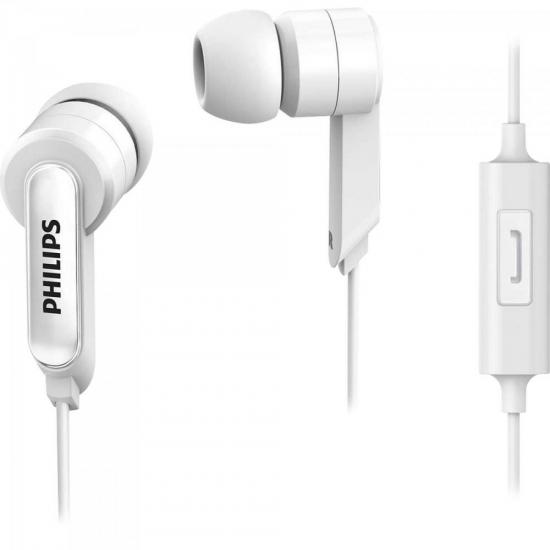 Fone de Ouvido c/ Microfone SHE1405WT/94 Branco PHILIPS Fone de Ouvido c/ Microfone SHE1405WT/94 Branco PHILIPS