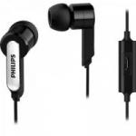 Fone de Ouvido c/ Microfone SHE1405BK/10 preto PHILIPS