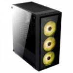 Gabinete Mid Tower ATX QUARTZ RGB Preto AEROCOOL Gabinete Mid Tower ATX QUARTZ RGB Preto AEROCOOL