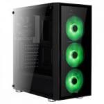 Gabinete Mid Tower ATX QUARTZ RGB Preto AEROCOOL Gabinete Mid Tower ATX QUARTZ RGB Preto AEROCOOL