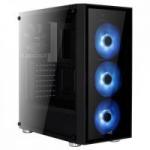 Gabinete Mid Tower ATX QUARTZ RGB Preto AEROCOOL Gabinete Mid Tower ATX QUARTZ RGB Preto AEROCOOL