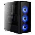 Gabinete Mid Tower ATX QUARTZ RGB Preto AEROCOOL Gabinete Mid Tower ATX QUARTZ RGB Preto AEROCOOL